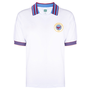 เสื้อฟุตบอลเรโทรของผู้ชาย<span class=keywords><strong>1980</strong></span>ลูกปัดผ้าฝ้ายแท้สีแดงไวน์แดงเสื้อผ้าใส่เล่นฟุตบอลออกแบบเองสำหรับ ASTON Villa - Product Image 2