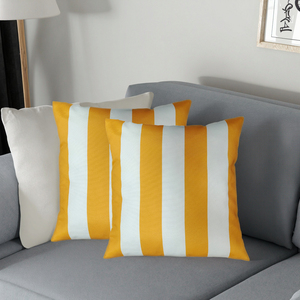 Taie d'oreiller de coussin doux et chaud de luxe motif de rayures noires et blanches modernes pour la maison ou l'hôtel - Product Image 3