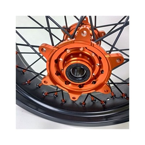 Jeu de roues Supermoto KTM EXC SXF 17, moyeu et jante en alliage d'aluminium CNC pour KTM SX XC 125 <span class=keywords><strong>250</strong></span> 300 450 2024 2025 2026 - Product Image 6