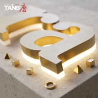 Transformateur étanche IP65 en acier inoxydable plaqué or pour lettres lumineuses rétroéclairées, idéal pour les entreprises de signalétique directionnelle publicitaire