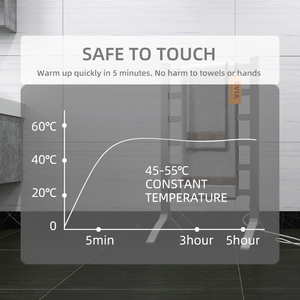 Sèche-serviettes électrique avec échelle de salle de bain sur pied en aluminium EV-120-2 EVIA - Product Image 5