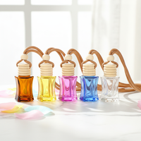 Vente en gros de flacons diffuseurs de parfum hexagonaux en verre vides, diffuseur d'air pour voiture, flacon de parfum, diffuseur d'huiles essentielles