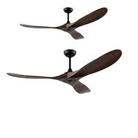 Chine usine bon prix 3 pales en bois massif ventilateur de plafond sans lumière pour application commerciale