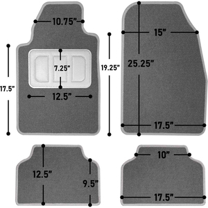Fully Protective <b>Car</b> Mats with Anti-Slip PVC Bottom Wear-Resistant Polyester Velvet <b>Blankets</b> Fully Surround Protective Carpets - Product Image 5