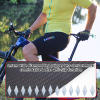 Darevie Custom 5 couleurs, short de cyclisme sans couture une pièce, short de cyclisme à bretelles, pantalon de vélo haute élasticité 4 directions, avec coussinet EIT Italie