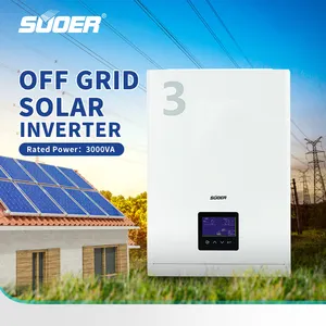 Suoer 3kw 24v 230v Inverter a onda sinusoidale pura regolatore di carica MPPT Inverter ibrido di energia solare