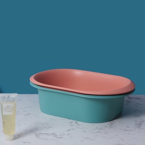 Lavabo de pie rectangular de color personalizado Material plástico de calidad con asa para uso en baño y cocina Hecho a mano por MONR - Product Image 3