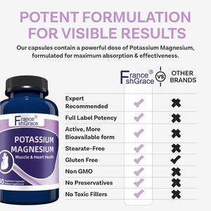 Complément alimentaire pour la santé : Capsules de potassium et de magnésium pour soutenir la santé vasculaire des adultes - Product Image 6