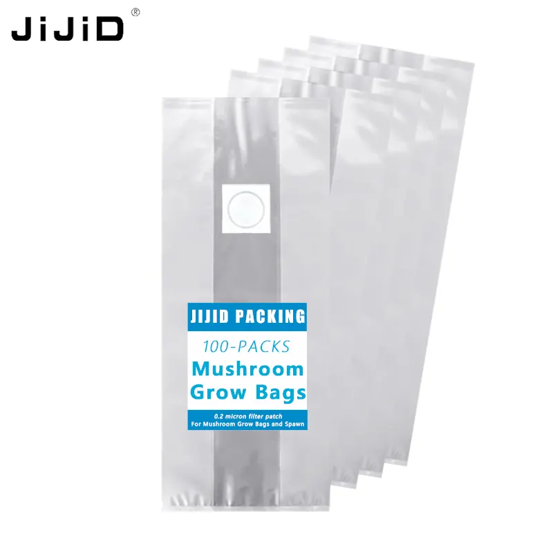 JIJID 390*600mm Mushroom Grow Bag Superior Quality Mushroom Spawn Bags with Filter For Oyster