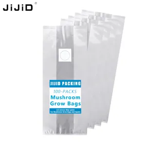 JIJID 390*600mm Saco de cultivo de cogumelos Sacos de Qualidade Superior para Spawn de cogumelos com filtro para Ostra