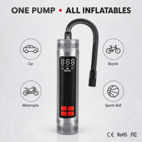 Customized Digital Mini Air Pump 150PSI High Pressure Tires Pressure Pump for Car Motorcycle Bicycle Tire Inflator Kit OEM