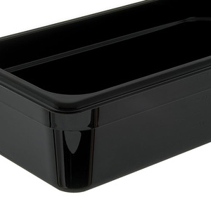 Bandeja negra para servir con tapa y asa para almacenamiento de alimentos, uso en restaurantes - Product Image 4