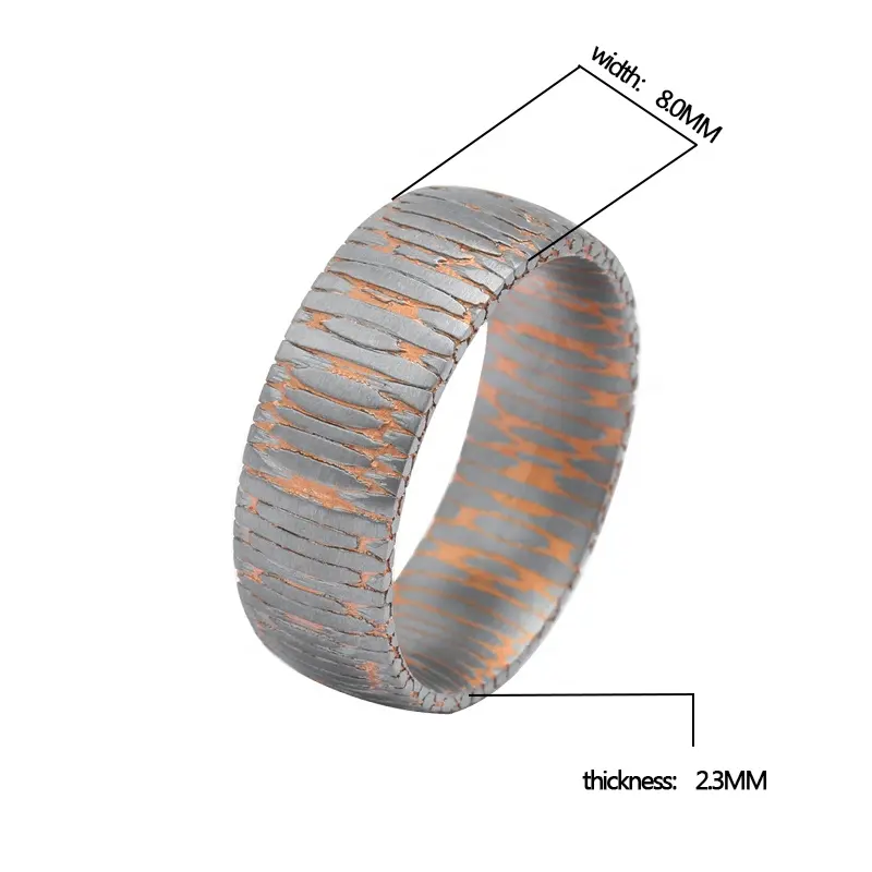 Anillo superconductor de titanio y niobio para hombre TIZTI, joyería de moda para hombre grabada de lujo de calidad, anillo superconductor de cobre personalizado para hombre