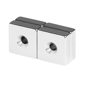 Imanes avellanados de neodimio, bloque cuadrado con agujero, N35, N38, N52, <span class=keywords><strong>N42</strong></span> - Product Image 3