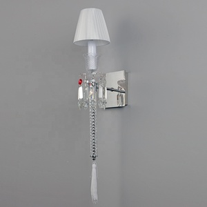 Hotel Luxury Wholesale Modern Interior Vintage Bedroom Art Decor K9 Crystal <strong>Light</strong> Wall Lamp <strong>Sconce</strong> - Product Image 2