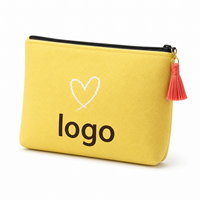 Sac à fermeture éclair en tricot de couleur personnalisée pour le rangement quotidien, le maquillage, les essentiels de voyage et les petits accessoires