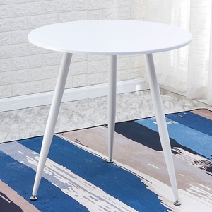 تصميم حديث قابل للتخصيص على الطراز الشمالي دائري ، أعلى MDF + أرجل خشبية صلبة-المنزل/المقهى/المطعم مع كراسي - Product Image 4