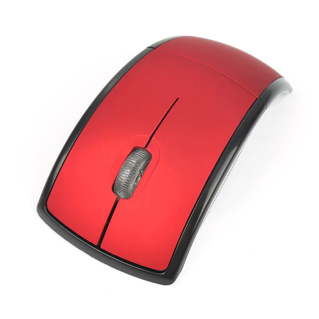 3D Style Foldable Wireless Optical Mouse New Arc Gaming Mouse Elegant Design Suitable for Gift Giving Personal Use