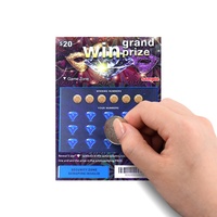 Cartes à gratter populaires personnalisées en carton pour sérigraphie, impression numérique, jeu de cartes à gratter, cartes de loterie en gros