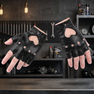 Guantes de Pole Dance Personalizables para Mujer, Resistentes al Agua, de Piel de Oveja, sin Dedos, para Deportistas Femeninas - Marca Personalizada - Product Image 3