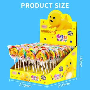 Sucettes arc-en-ciel en forme de vague, saveur fruitée, bonbons durs au lait Dragon pour la Fête des Enfants, vente en gros en vrac, boîte - Product Image 4