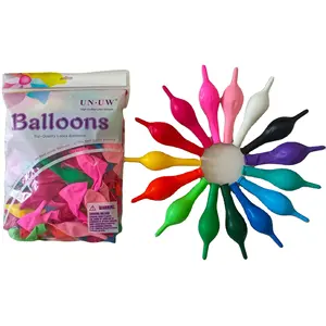 Ballons de queue de 10 pouces, fournitures de fête d'anniversaire de couleur Standard, décorations de fête unique en Latex, besoins de fête unisexes 2.4g