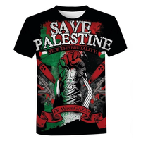 Vente en gros de t-shirt chemise de Palestine casquettes pour enfants casquette de baseball sweats à capuche logo personnalisé t-shirt en coton