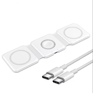 Giá bán buôn 3-in-1 có thể gập lại Magnetic sạc không dây cho điện thoại, đồng hồ và Earbuds cho Apple iPhone - Product Image 1