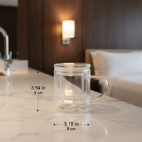 2022 Offre Spéciale isolé Double paroi verre Infusion tasse à thé double tasse avec infuseur en verre pour thé en vrac parfait Drinkware