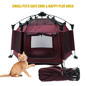 PRODIGY PF001 Parc de jeu pop-up pour chiens et chats avec fenêtre, tente pour animaux de compagnie d'intérieur/extérieur avec sac de transport pour le camping et les voyages - Product Image 2