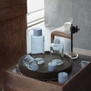 Vente flash - Flacon en verre rond pour soins de la peau et cosmétiques - 20 ml, 30 ml, 50 ml, 60 ml, 100 ml, 120 ml - Avec bouchon à vis - Emballage cosmétique - Product Image 2