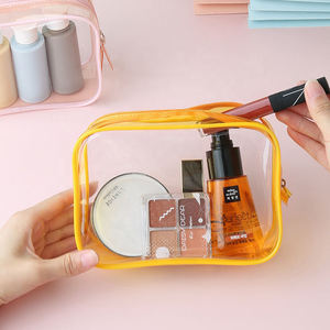 <span class=keywords><strong>Bolsa</strong></span> de Maquillaje Transparente de PVC con Logotipo Personalizado al por Mayor, <span class=keywords><strong>Bolsa</strong></span> de Viaje Informal y Portátil con Cremallera para Productos de Cuidado de la Piel y Artículos de Tocador - Product Image 4