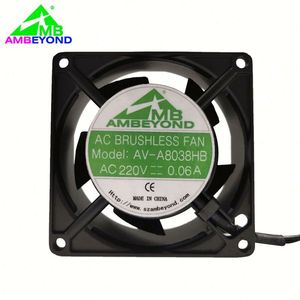 Ventilador de computación verde Función múltiple Seleccionable 80x80x38 Ventilador de rodamiento de bolas de CA de 380 voltios - Product Image 6