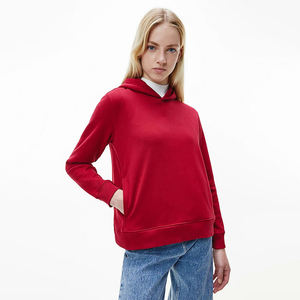 Jersey con logotipo personalizado, Top corto, sudaderas con capucha para mujer, 100% de algodón, ropa de invierno de talla grande, cuello con capucha transpirable antibolitas en la parte delantera - Product Image 5