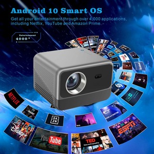 Fabrika satış led android projektör 1080p <span class=keywords><strong>Bluetooth</strong></span> <span class=keywords><strong>wifi</strong></span> kablosuz bağlantı telefon TV oyun video taşınabilir akıllı mini projektör - Product Image 5