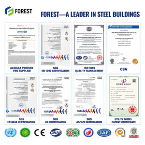 Bâtiment d'usine à structure métallique, centre CNC, poutre en H, homologué WaterMark, norme australienne, atelier galvanisé, charpente de dépôt - Product Image 3