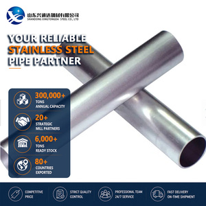 Tubo de acero inoxidable ASTM A312 de 114.3 mm y 5.0 mm, ranurado, recocido en caliente, estirado en frío, para construcción - Product Image 1