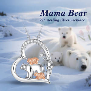 Mryshine rryshine rhinstone 925 אמא תינוקת אמא תינוקת אמא טדי דוב קסם - Product Image 5