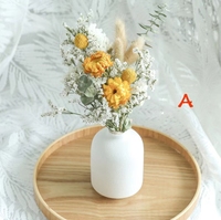 Décoration de la maison fleurs séchées Bouquet Arrangement boutonnière grand Mini naturel vente en gros