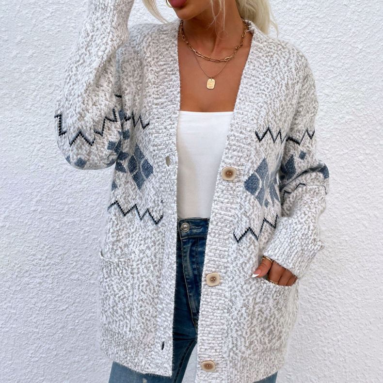 Snowflake Pattern Sweater