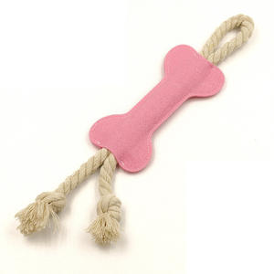Corde noeud chien remorqueur jouet feutre interactif os pour animaux de compagnie chiot jouets pour animaux de compagnie mâcheurs os-forme chien mâcher formation jouets - Product Image 3