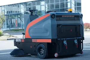 Sgl6 Floor Sweeper Industriële Straatreiniging Machine Ride-On Road Sweeper Voor Het Rijden Van Vloerveger