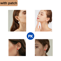 Parches invisibles de material PE impermeable de 70x40mm para soporte de pendientes, para lóbulos de oreja caídos, rotos o estirados, soportes de pendientes pesados, cuidado de las orejas