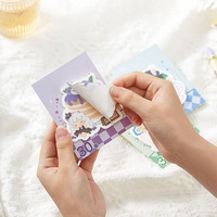 Bloc-notes adhésif personnalisé Sedex 4P avec impression créative et colorée, notes adhésives colorées