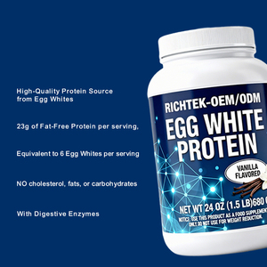 مسحوق بروتين بيض من Asy لامتصاص مجموعة متنوعة من النكهات بعلامة خاصة مشروب بروتين 1000 جرام لكبح الوزن والنظام الغذائي - Product Image 4