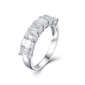 แหวนทองคำขาว2.738CT สีขาว18K สุดหรูแหวนครบรอบการหมั้นแบบธรรมชาติสำหรับงานแต่งงานงานเลี้ยงเครื่องประดับประกายคุณภาพสูงสำหรับสาวๆ - Product Image 1