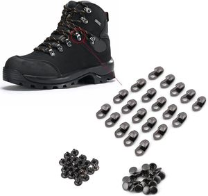 Lace Fittings, Boot <b>Hooks</b> with Rivets for Climb Hiking <b>Shoes</b> Work Outdoor Mountaineering Boots - Product Image 3