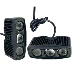 F06N Nuevo Foco <span class=keywords><strong>LED</strong></span> <span class=keywords><strong>de</strong></span> 3 Leds, Haz <span class=keywords><strong>de</strong></span> Luz Amplio, Alta Luminosidad 6000K, Blanco/Blanco, Reflector <span class=keywords><strong>de</strong></span> Doble Color, 70W 12V, Universal para Coche - Product Image 5