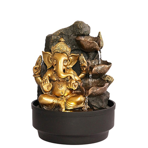 Resina decorazione per la casa croce europa Feng Shui pompa, trasformatore luce a LED per questa fontana da tavolo all'aperto fontana - Product Image 1