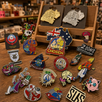 Broches personnalisées en émail dur, logo, broche en métal, vente en gros, dessin animé, drapeau, barbier, NASA, objet de collection, souvenir